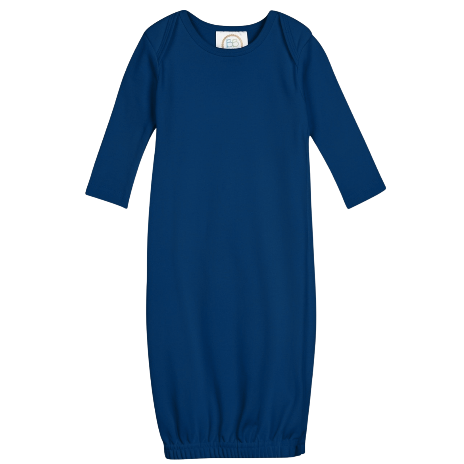 Blank Unisex Long Sleeve Infant Gown with Hidden Zipper