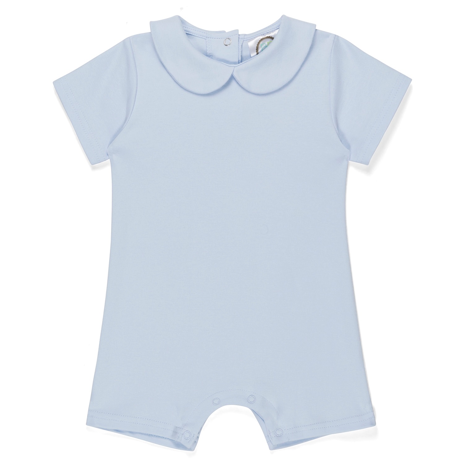 Blank Boy's Short Sleeved Peter Pan Romper