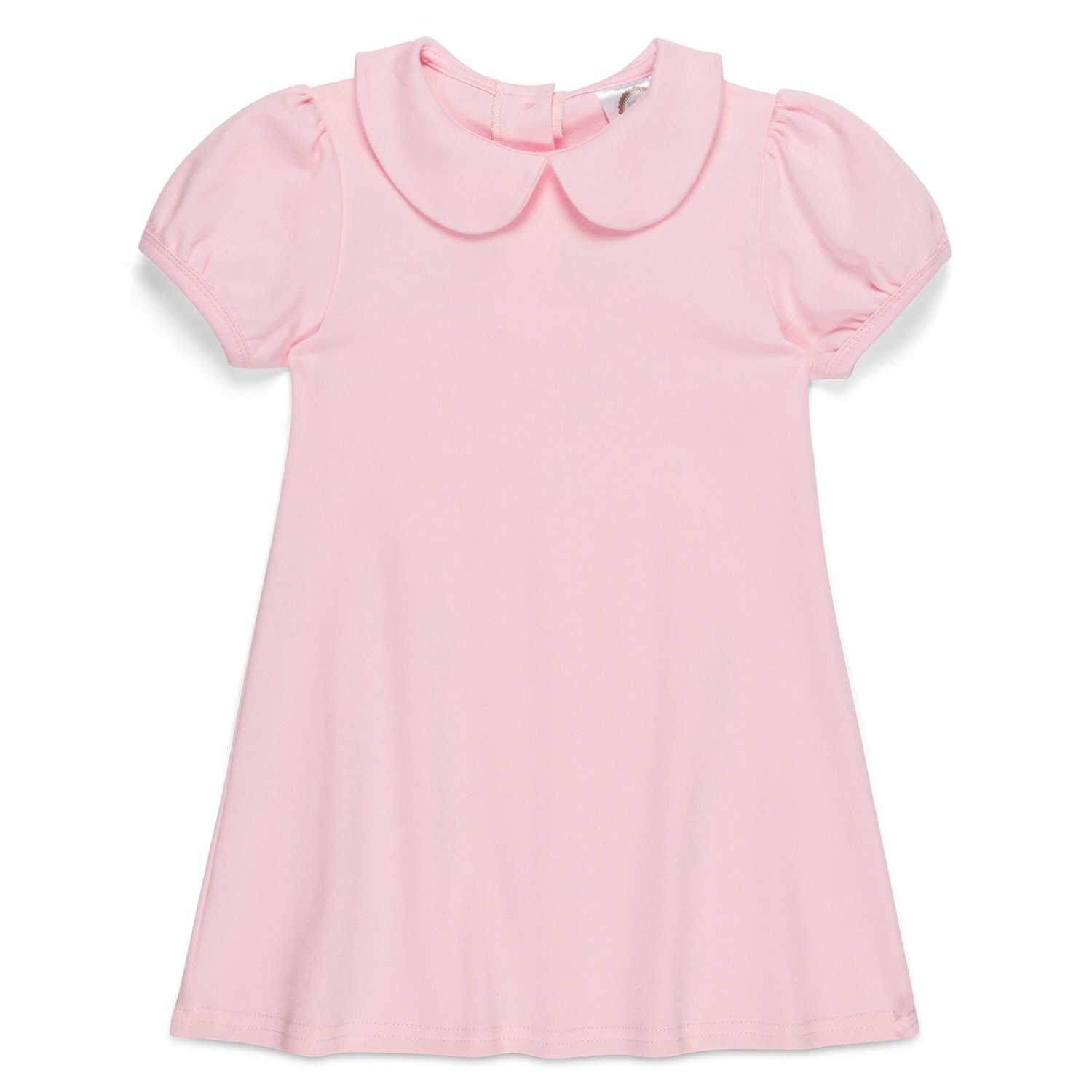 Blank Girl's Short Sleeve Peter Pan Dress