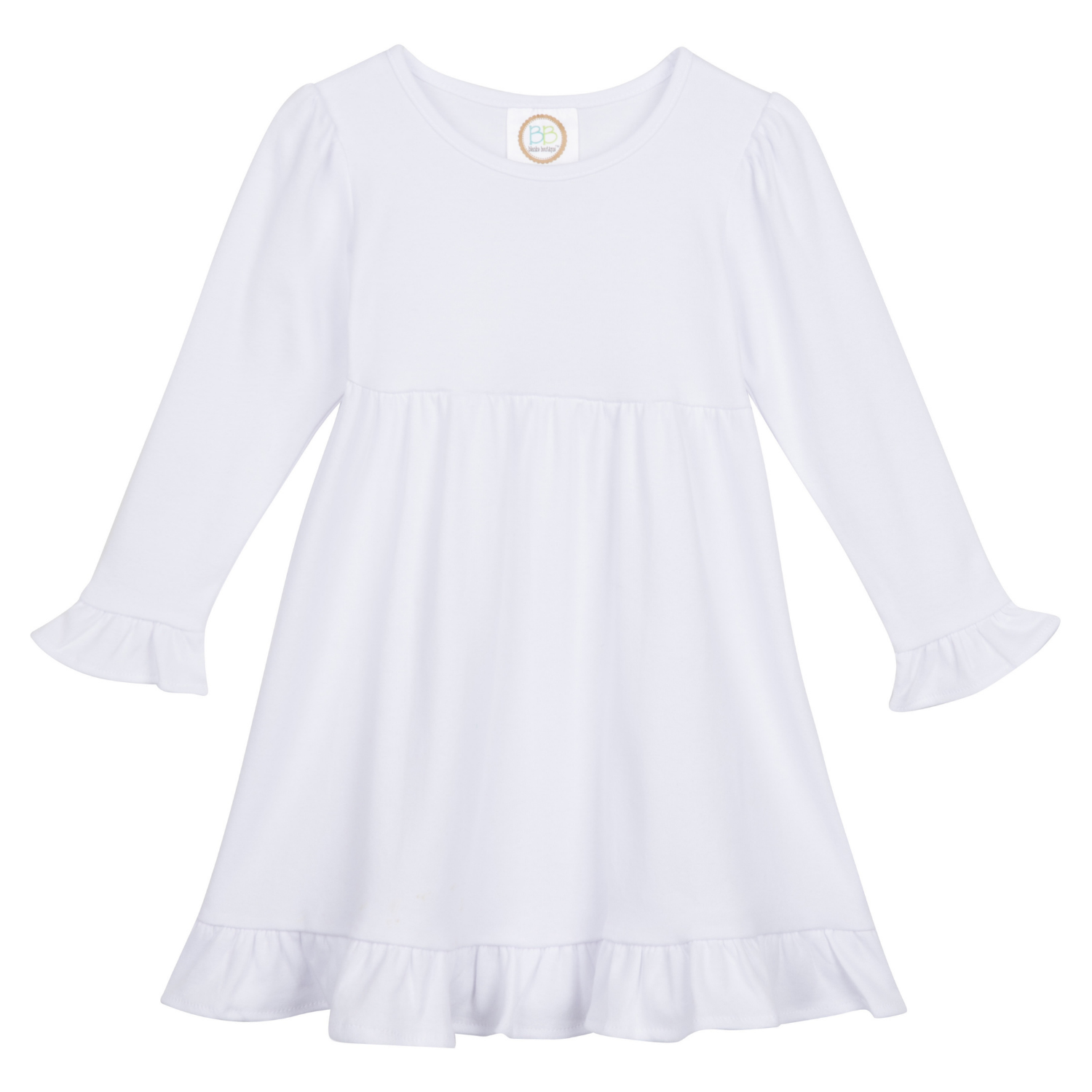 white christmas dresses Natural Cotton Loose White Dress With Long Sleeve – Kundalini Dreams