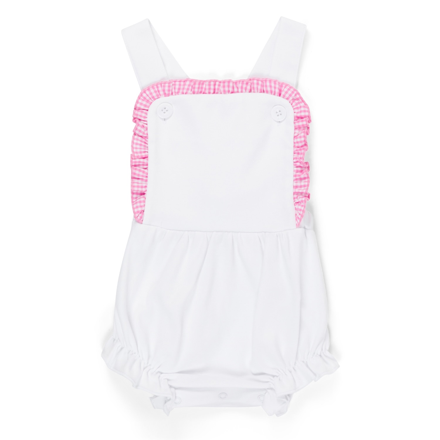 Blank Girl's Ruffled Vintage Style Sunsuit