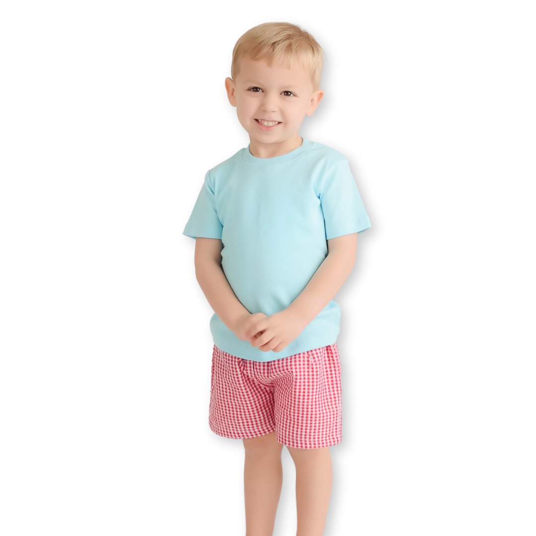 Boy's Gingham Shorts