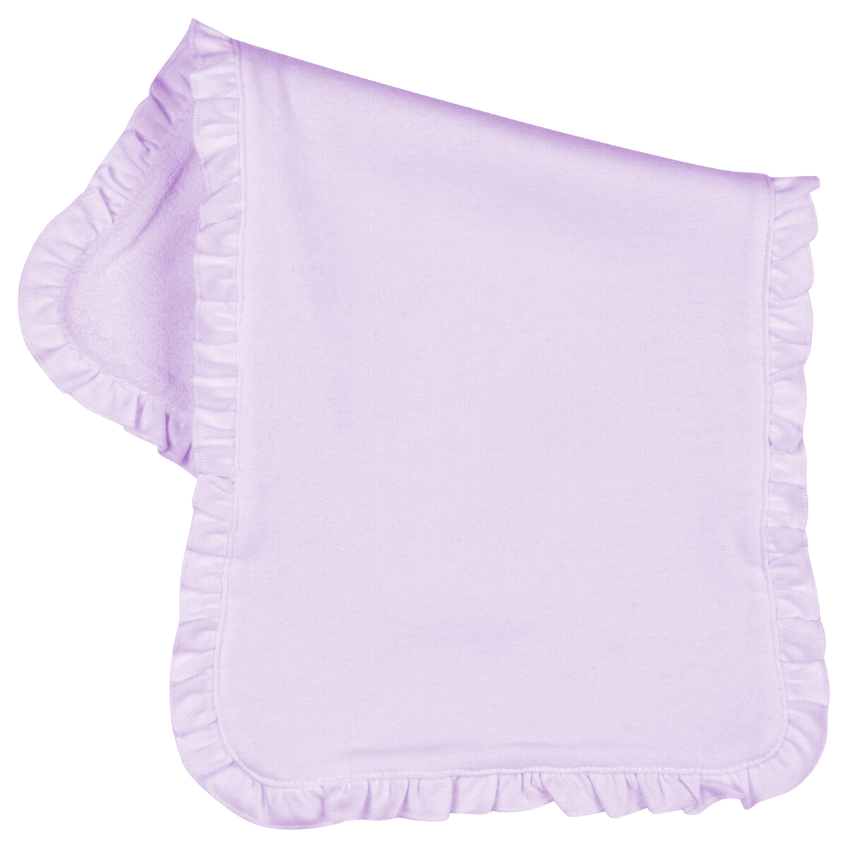 Blank Infant Burp Cloth - Ruffle