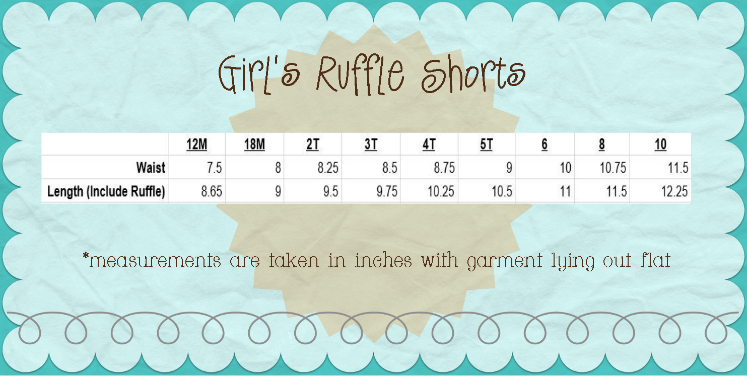 Size Chart – Ruffle Girl