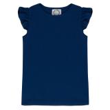 Blank Girl's Flutter Sleeve Tee Shirt