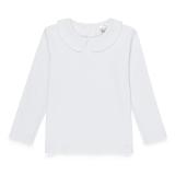 Blank Boy's Long Sleeve Peter Pan Collar Tee Shirt