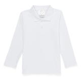 Blank Boy's Long Sleeve Polo Style Collared Shirt