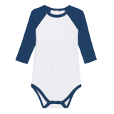 Blank Unisex Long Sleeve Raglan Infant Bodysuit