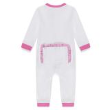 Blank Infant Girl's Drop Flap Gingham Ruffle Trim Unionsuit Playsuit