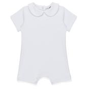 Blank Boy's Short Sleeved Peter Pan Romper