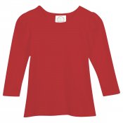 Blank Girl's Long Sleeve Plain Tee (No Ruffle)