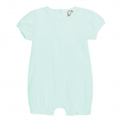 Blank Girl's Puff Sleeved Ruffle Leg Romper