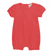 Blank Girl's Puff Sleeved Ruffle Leg Romper