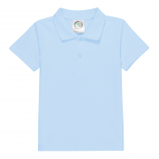 Blank Boy's Short Sleeve Polo Style Collared Shirt