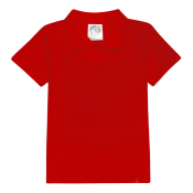 Blank Boy's Short Sleeve Polo Style Collared Shirt