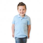 Blank Boy's Short Sleeve Polo Style Collared Shirt