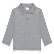 Blank Boy's Long Sleeve Polo Style Collared Shirt