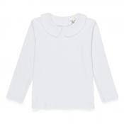 Blank Boy's Long Sleeve Peter Pan Collar Tee Shirt