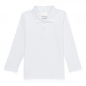 Blank Boy's Long Sleeve Polo Style Collared Shirt