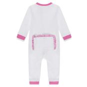 Blank Infant Girl's Drop Flap Gingham Ruffle Trim Unionsuit Playsuit