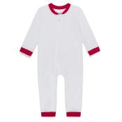 Blank Infant Girl's Drop Flap Gingham Ruffle Trim Unionsuit Playsuit