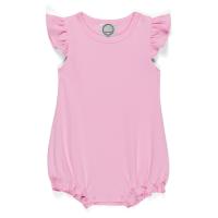 Blank Girl's Flutter Sleeved Bubble