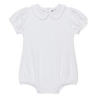 Blank Girl's Short Puff Sleeved Peter Pan Bubble