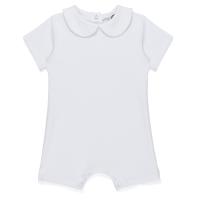 Blank Boy's Short Sleeved Peter Pan Romper