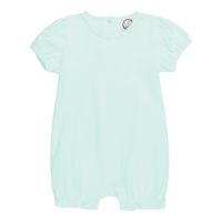 Blank Girl's Puff Sleeved Ruffle Leg Romper