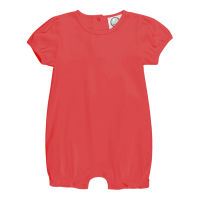 Blank Girl's Puff Sleeved Ruffle Leg Romper