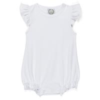 Blank Girl's Flutter Sleeved Bubble