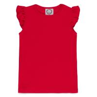 Blank Girl's Flutter Sleeve Tee Shirt