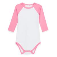 Blank Unisex Long Sleeve Raglan Infant Bodysuit