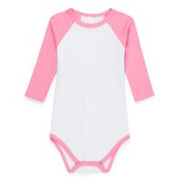 Blank Unisex Long Sleeve Raglan Infant Bodysuit