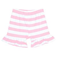 Girl's Striped Ruffle Shorts
