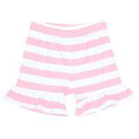 Girl's Striped Ruffle Shorts