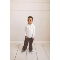 IMPERFECT Blank Boy's Long Sleeve Polo Style Collared Shirt