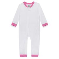 Blank Infant Girl's Drop Flap Gingham Ruffle Trim Unionsuit Playsuit