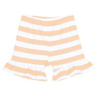Girl's Striped Ruffle Shorts