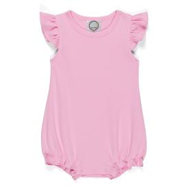 Blank Girl's Flutter Sleeved Bubble