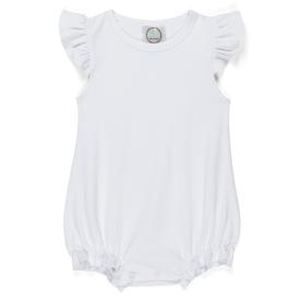 Blank Girl's Flutter Sleeved Bubble