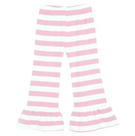 Girl's Striped Ruffle Pants