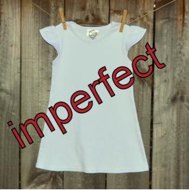 IMPERFECT Blank Girl's Flutter Sleeve Dress