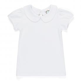 Blank Girl's Short Sleeve Peter Pan Collar Tee Blank Girl's Short Sleeve Peter Pan Collar Tee