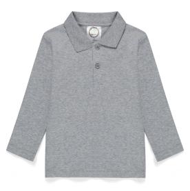 Blank Boy's Long Sleeve Polo Style Collared Shirt Blank Boy's Long Sleeve Polo Style Collared Shirt