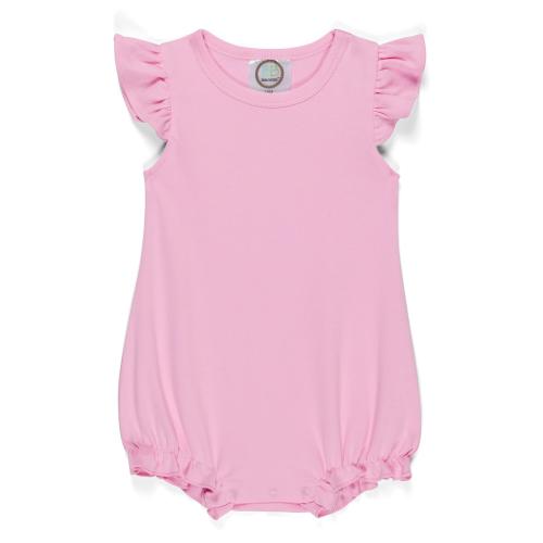 Blank Girl's Flutter Sleeved Bubble
