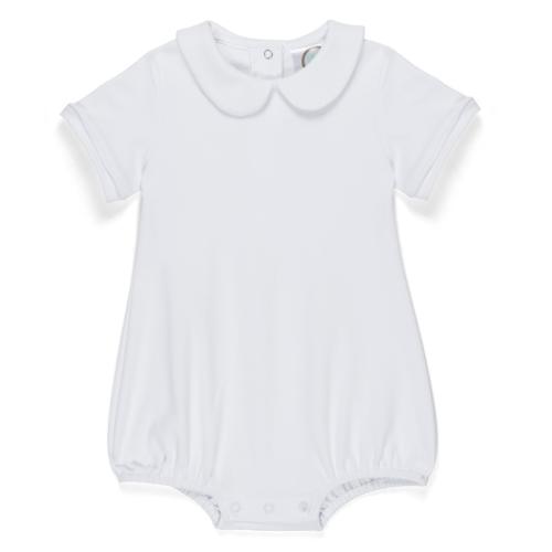Blank Boy's Short Sleeved Peter Pan Bubble