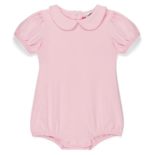 Blank Girl's Short Puff Sleeved Peter Pan Bubble