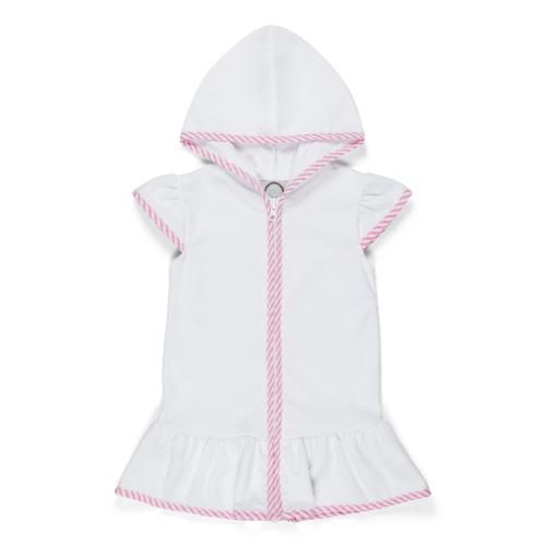 Blank Girl's Terry Cloth Swim Cover Up Dress