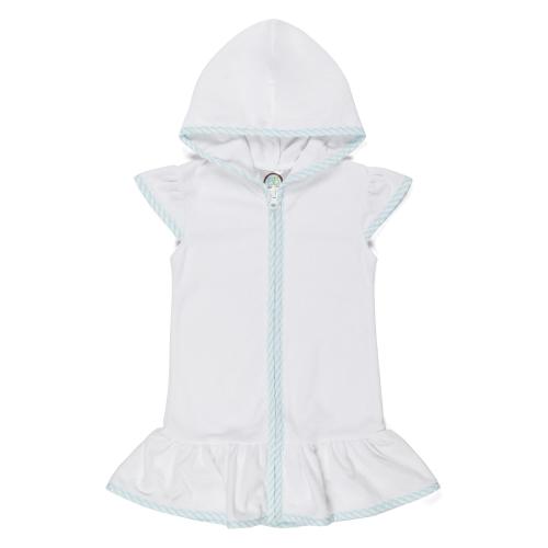 Blank Girl's Terry Cloth Swim Cover Up Dress